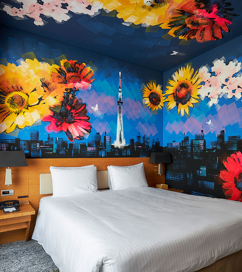 The 43rd artist room “Midnight Tokyo” created by Takeshi Sato is now completed.